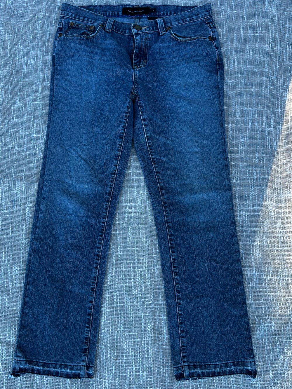 Calvin Klein Jeans Medium Blue Denim Waistband Detail